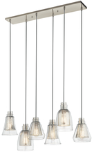  43628NI - Linear Chandelier 6Lt