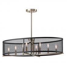  43712PN - Oval Chandelier/Pendant 8Lt