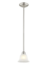  1340-91 - 1 Light Brushed Nickel Mini Pendant