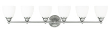  13666-91 - 6 Light Brushed Nickel Bath Light