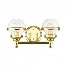  17412-02 - Polished Brass 2-Light Vanity Sconce