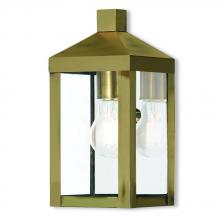  20581-01 - 1 Lt AB Outdoor Wall Lantern