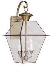  2381-01 - 3 Light AB Outdoor Wall Lantern