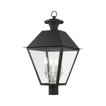  27223-04 - 4 Lt Black Outdoor Post Top Lantern