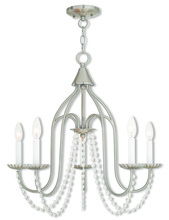  40795-91 - 5 Light Brushed Nickel Chandelier