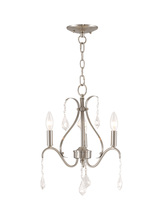  40843-91 - 3 Light Brushed Nickel Mini Chandelier