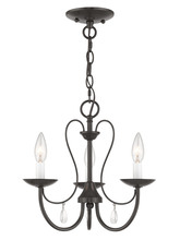  40863-92 - 3 Light English Bronze Chandelier