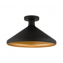  41020-04 - 1 Light Black Semi-Flush Mount