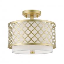  41107-33 - 2 Light Soft Gold Small Semi-Flush