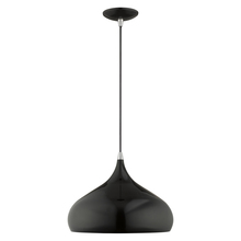  41173-68 - 1 Lt Shiny Black Mini Pendant