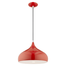  41173-72 - 1 Lt Shiny Red Mini Pendant