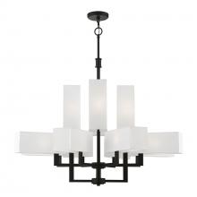  42679-04 - 12 Light Black Extra Large Foyer Chandelier