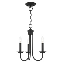  42683-04 - 3 Lt Black Chandelier