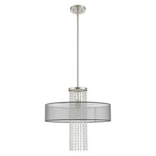  43204-91 - 1 Lt Brushed Nickel Pendant Chandelier