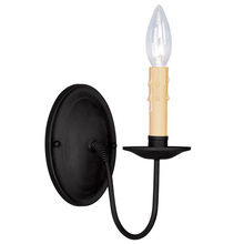  4451-04 - 1 Light Black Wall Sconce