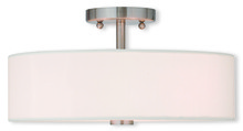  51054-91 - 3 Light Brushed Nickel Ceiling Mount