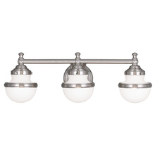  5713-91 - 3 Light Brushed Nickel Bath Light