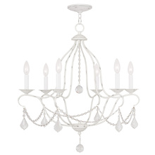  6426-60 - 6 Light Antique White Chandelier