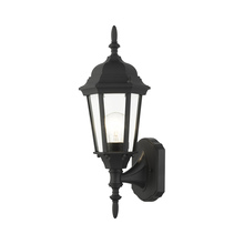  7551-14 - 1 Lt Textured Black  Outdoor Wall Lantern