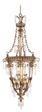  8816-65 - 9 Light Vintage Gold Leaf Foyer