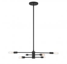  1-7000-6-89 - Lyrique 6-Light Chandelier in Matte Black