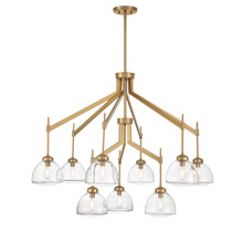  1-9842-9-322 - Corbin 9-Light Chandelier in Warm Brass