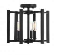  6-7702-3-89 - Benson 3-Light Ceiling Light in Matte Black