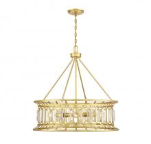  7-1947-8-260 - Daintree 8-Light Pendant in True Gold