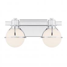  8-1060-2-11 - Pierce 2-Light Bathroom Vanity Light in Chrome