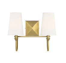  8-2542-2-322 - Cameron 2-Light Bathroom Vanity Light in Warm Brass