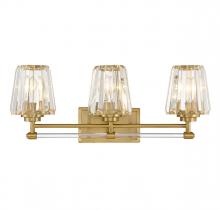  8-6001-3-322 - Garnet 3-Light Bathroom Vanity Light in Warm Brass