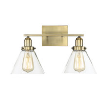  8-9130-2-322 - Drake 2-Light Bathroom Vanity Light in Warm Brass