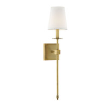  9-303-1-322 - Monroe 1-Light Wall Sconce in Warm Brass