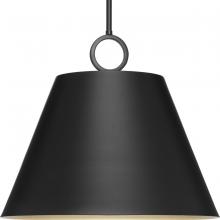  P500368-31M - Parkhurst Collection Three-Light New Traditional Matte Black Metal Pendant Light