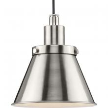  P500383-009 - Hinton Collection One-Light Brushed Nickel Modern Farmhouse Pendant