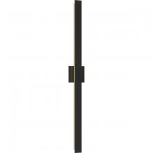  P560369-31M-CS - Z-2040 Collection LED Matte Black Contemporary Large Outdoor Wall Light