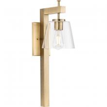  P710108-163 - Saffert Collection One-Light New Traditional Vintage Brass Clear Glass Wall Light