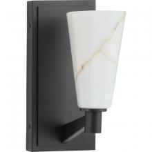  P710138-31M - Tosca Collection One-Light Matte Black Modern Luxe Wall Bracket