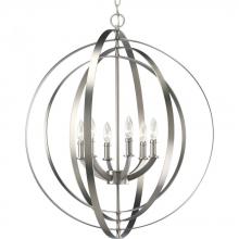  P3889-126 - Equinox Collection Six-Light Foyer Pendant