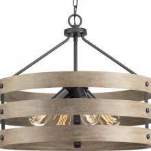  P500023-143 - Gulliver Collection Four-Light Graphite Coastal Pendant Light