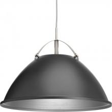  P500053-143 - Tre Collection One-Light Graphite Graphite Metal Shade Coastal Pendant Light