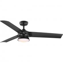  P250062-031-30 - Edwidge Collection 3-Blade Black 52-Inch DC Motor LED Contemporary Ceiling Fan