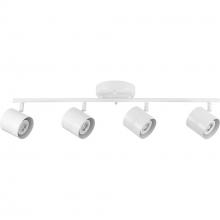  P900014-028 - Kitson Collection Satin White Four-Head Multi-Directional Track