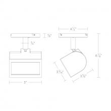  MO-3020W-CS-WT - Ocularc 3020W - 5CCT Wall Wash Monopoint