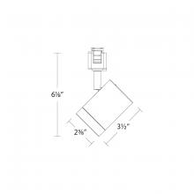  J-7012-CS-BK - Ocularc 7012 - 5CCT Track Luminaire