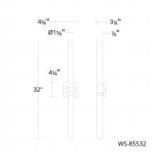  WS-85532-40-BN - Ripple Bath & Wall Sconce