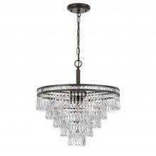  5264-EB-CL-MWP - Mercer 7 Light Hand Cut Crystal English Bronze Chandelier