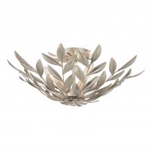  560-SA - Broche 4 Light Antique Silver Semi Flush Mount