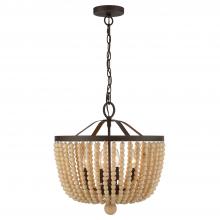  604-FB - Rylee 4 Light Forged Bronze Chandelier