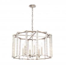  8856-PN - Carson 6 Light Polished Nickel Lantern Chandelier